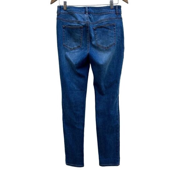 Chico's The Platinum Jegging Jeans Women's Size 00 Straight-leg Mid-Rise Mid-Was - Picture 4 of 11